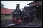 991564 am 16.05.1996 vor dem Lokschuppen in Radebeul.