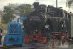 99 1713 - 9 rangiert in Radebeul Ost.  14.09.2019 11:27 Uhr.