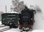 99 1761-8 rangiert in Radebeul Ost. 07.02.2021 14:18 Uhr.