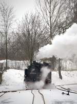 99 1761-8 beim Umsetzen in Radeburg.07.02.2021 15:39 Uhr.