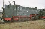 SDG / DR - Dampflok 99 ??? im Bahnhofsareal von Radebeul im Nov.2004