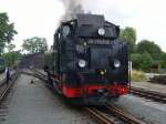 In Radeburg ist der Mittagspersonenzug aus Radebeul eingetroffen.