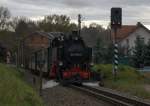 Der planmige Zug nach Moritzburg,P 3006 13:17 Uhr ab Friedewald Bad,99 1789 - 9  ist die Zuglok.
