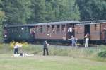 25.08.2015, Zugüberfall, Traditionsbahn Radebeul