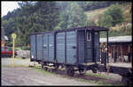 Hüinghausen am 19.9.1993 Märkische Museums Eisenbahn: Packwagen KAE 392