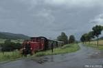 MME V3  Nahmer  ( ex. Hohenlimburger Kleinbahn ) am 14.7.2012 bei Hinghausen im Sauerland.