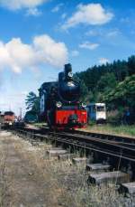 Lok 60 der  Mrkischen Museums-Eisenbahn September 1992