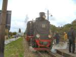Lok 20 der Mansfelder Bergwerksbahn in Klostermannsfeld, Sommer 2006
