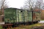 warten auf eine Restaurierung, die beiden Gterwagen der Mansfelder Bergwerksbahn