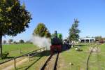 Aufgenommen am ,,Dampftag  der Mecklenburg-Pommerschen Schmalspurbahn in Schwichtenberg. - 01.10.2011