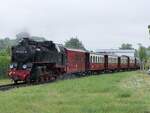 99 2322-8 der Mecklenburgischen B�derbahn  Molli  in K�hlungsborn am 07.07.2026