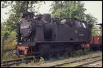 Kalt und  eingemottet  stand 992332 am 3.10.1991 im Freien vor dem Schuppen in Kühlungsborn West.