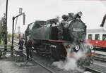 Schmalspurbahnen Dampflok 99-2323-6 Beim Wasserfassen 16.10.2008