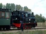 BR 99 4511 setzt sich vor PmG in Lindenberg zur Rcktour nach Mesendorf (05.10.2007)