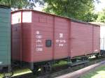 Schmalspur-Gterwagen Gww [97-51-54]  der  DR  auf der Prignitzer Kleinbahn, auch  POLLO  genannt, Mesendorf [20.08.2011]