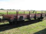Schmalspur-Gterwagen RRW [97-55-51] der  DR  auf der Prignitzer Kleinbahn, auch  POLLO  genannt, Mesendorf [20.08.2011]