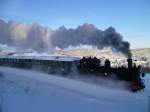 99 516 war am 01.12.12 bei der Museumsbahn Schnheide im Einsatz zum Adventsdampf.