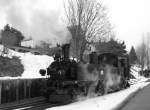 Osterfahrten auf der Museumsbahn Schnheide am 30.03.13, hier in Schnheide.