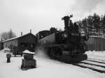 Osterfahrten auf der Museumsbahn Schnheide am 30.03.13, hier in Schnheide.