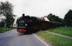 Auf der Museumsbahn  chsle  kann man an Sonntagen Fahrbetrieb erleben, so wie im Juli 1997.