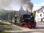 Das Meppl jetzt ohne Vorspann auf dem Weg nsch Jhstadt bei der Ausfahrt aus Schlssel am 20.07.08.