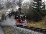 99 1568-7 am 03.12.2011 kurz hinter Schmalzgrube auf dem Weg nach Jhstadt