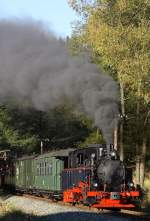 Die Aquarius C am 02.10.2011 auf dem Weg nach J�hstadt in Schl�ssel.