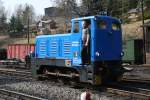 Beim Osterdampf 09 war auch Dieselkraft gefragt.199 008 beim rangieren in Jhstadt.