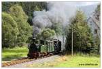 IK Nr.54 hat am 30.08.2009 mit ihrem Museumszug Schmalzgrube in Richtung Jhstadt verlassen.