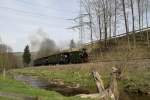 Am 29.04.10 ist IK No54 mit dem DGEG Charterzug nahe Wildbach unterwegs.