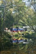 Aquarius C fhrt in den Bahnhof Steinbach ein.