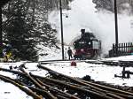 Winterdampf 2014 auf der Preßnitztalbahn! Im Preßnitztal (Erzgebirge)dampft es im Februar an jedem Wochenende.