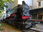 Die Schmalspurdampflokomotive der Rügensche Bäderbahn (vermutlich 99 1781) konnte ich Anfang September 2020 auf dem Gelände der Westfälischen Lokomotiv-Fabrik Reuschling in