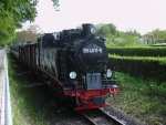 99 4011 am 26.Mai 2010 bei der Einfahrt in Binz LB.