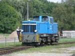 Der Zugleiter von Putbus ist auch des fteren als Rangierer zusehen.Am 13.August 2011 nahm 251 901 den Zugleiter wieder mit zum Bahnhof.