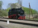 99 1784,am 12.Mai 2013,unterwegs beim Putbuser Bahnhofsfest.