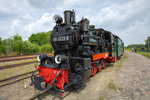 Der Rasende Roland zum Anfassen auf dem Museumsgelände beim Bahnhofsfest in Putbus.