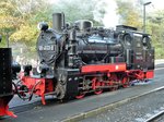  Rasender Roland : 99 4633 der Gattung K44.6, Baujahr 1925 zum Bahnhofsfest der RüBB in Göhren am 09.10.2016