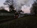 99 4011 ist am 30.12.2008 mit einem Zug von Ghren nach Putbus unterwegs.