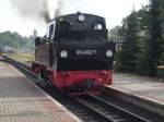 99 4802 kam am 09.August 2009 frisch bekohlt und mit Wasser aufgefllt ber den Bahnhof Putbus gefahren um dann ihren Zug zu bernehmen.