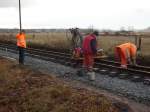Gleisbauarbeiten auch am 3.Advent zwischen Sellin Ost und Baabe.