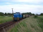 251 901 unterwegs zwischen Lauterbach und Putbus mit dem letzten Zug des Tages von Lauterbach Mole,ab Putbus bernahm 99 1784 den letzten Zug nach Ghren.