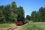 ber die Himmelfahrtstage war 99 4802 der RBB auf dem Pollo zu Gast. Hier am 04.05.2011.