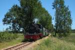 ber die Himmelfahrtstage war 99 4802 der RBB auf dem Pollo zu Gast. Hier am 04.05.2011.