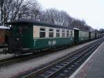 Am 22.Januar 2012 standen einige Reisezugwagen abgestellt in Putbus.