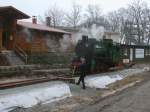 Der Zugfhrer stellte,am 17.Mrz 2012,fr Mh53 in Ghren die Weiche per Stellhebel.