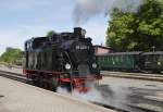 99 4011 im Bf Putbus, 17.6.14.