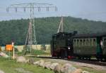 99 1782-4 bei der Ausfahrt aus Seelvitz. 09.07.2014 16:25 Uhr