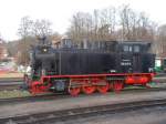 Am 01.Februar 2016 hatte der  Panzer  99 4011 in Putbus Ruhe.