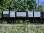 Dieser offene Güterwagen (R.K.B.223) war Ende Juli 2022 in Hüinghausen zu sehen.